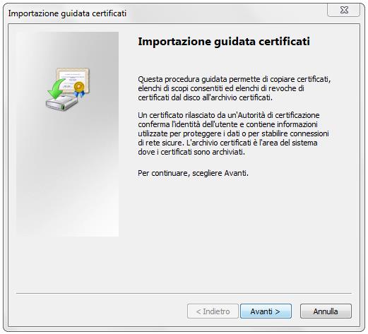SCARICA CERTIFICATI CNS
