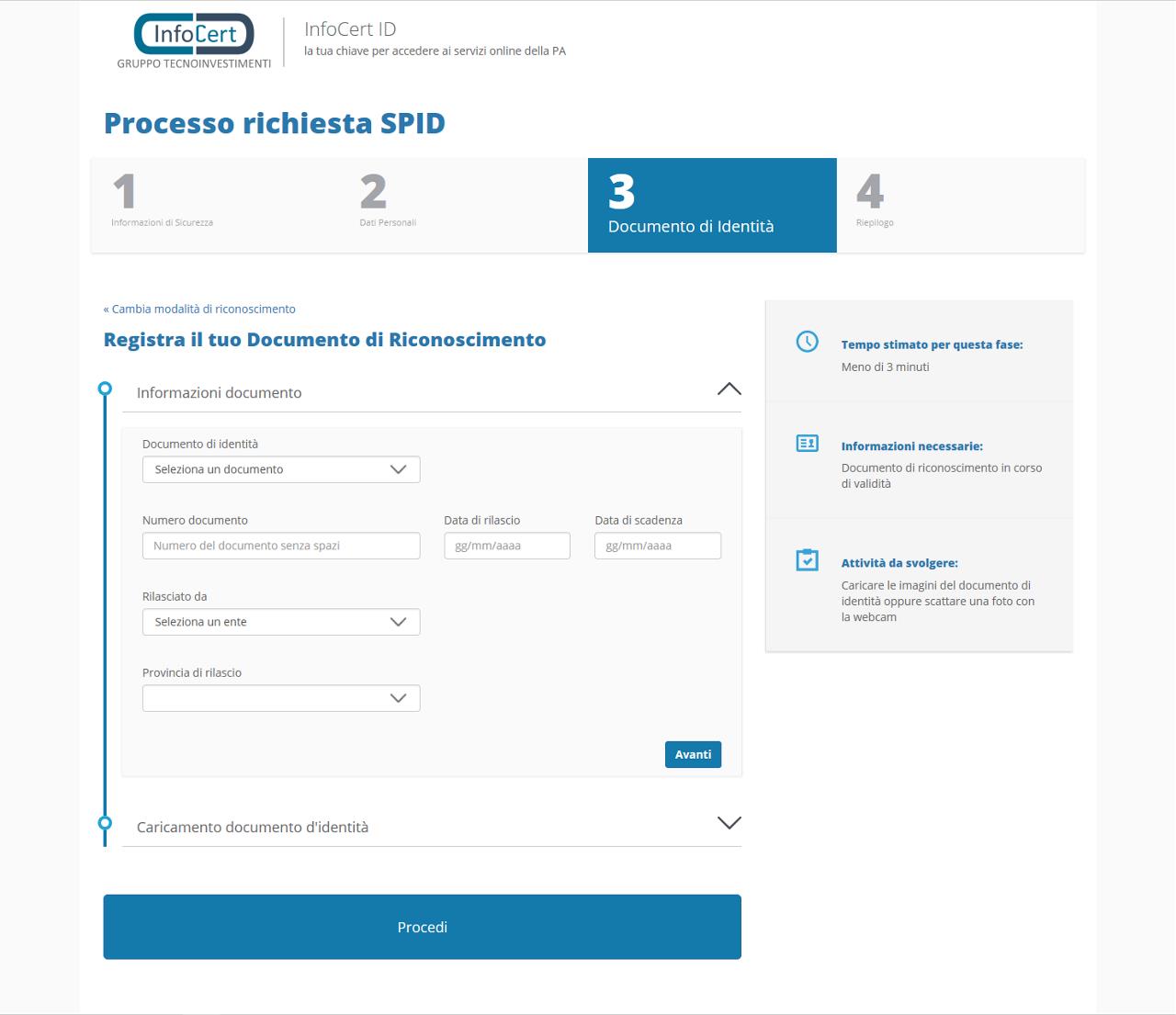 Richiesta Di Una Identità Infocert Id Presso Una Tabaccheria