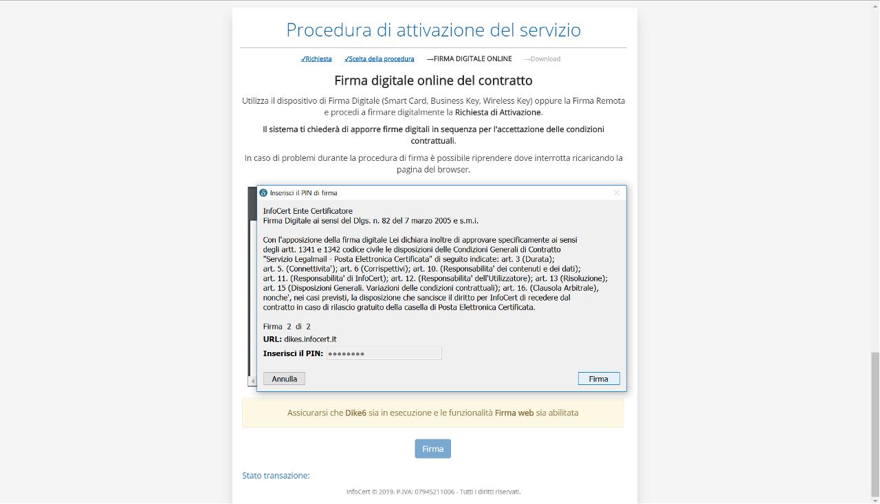 Guida Alla Firma Dei Contratti Infocert In Modalita On Line Con Dike Gosign Assistenza Infocert