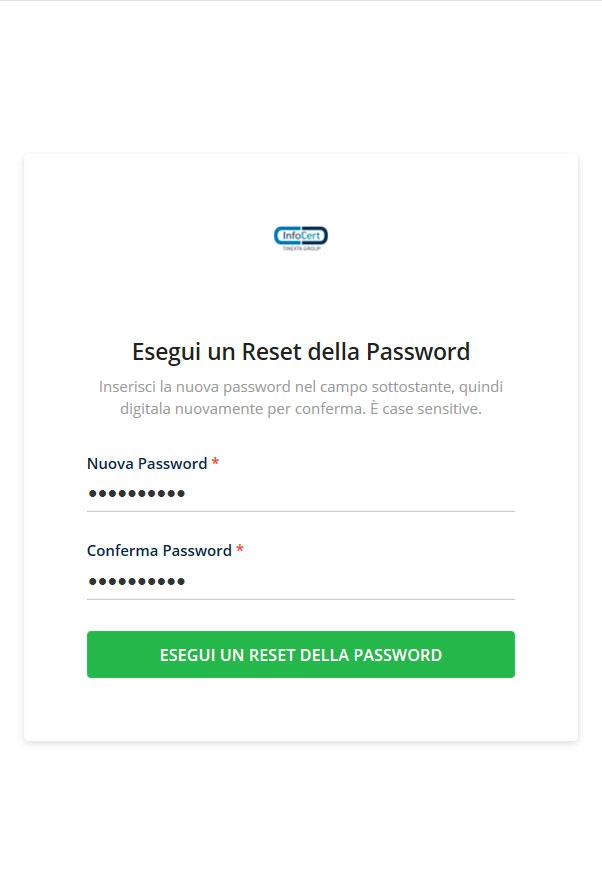Nuova password